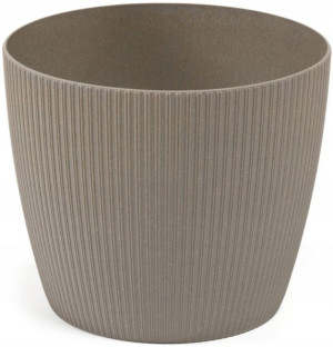 Osłonka Magnolia Eco Wood Jumper ø 11 cm Szara