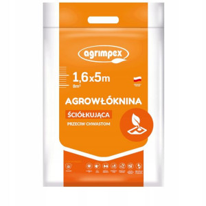Agrowłóknina Antychwastowa 1,6 x 5 m + szpilki