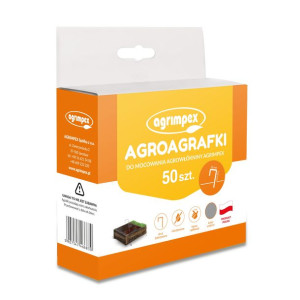 Agro-Agrafki szpilki 15 x 5 cm - Srebrne 50 szt.
