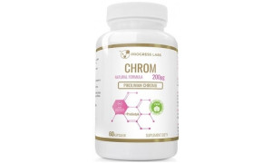 Chrom Pikolinian Chromu 200mcg + Prebiotyk 60 Kapsułek Progress Labs