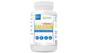 Calcium Wapń 800mg, Witamina C 200mg 120kapsułek Wish Pharmaceutical