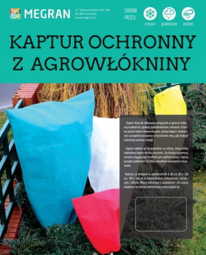 Kaptur ochronny biały 60cm x 80cm - 3szt Megran
