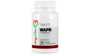 Myvita Wapń (Cytrynian) + witamina D3 100tabletek