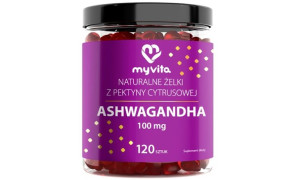MyVita Ashwagandha naturalne żelki z pektyny cytrusowej 120sztuk