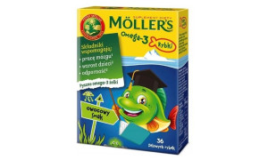 Moller's Omega-3 Rybki owocowy smak żelki 36sztuk Orkla Care