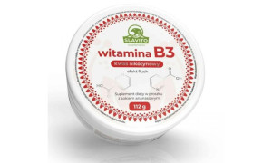 Witamina B3 (PP) z sokiem z ananasa proszek 112g Slavito