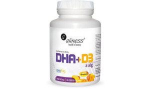 Aliness Omega DHA + D32000IU z alg 60kapsułek