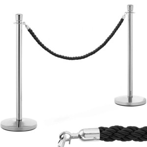2x Słupek Odgradzający Hotelowy Taśma 150cm