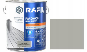 Rafil Radach Srebrny Aluminiowy Ral9006 10l Półmat