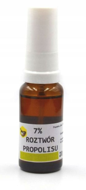 7% ROZTWÓR propolisu 20g z ATOMIZEREM propolis