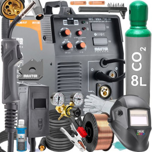 Spawarka Inwertorowa Mig Mag Mma Tig 250a + Zestaw