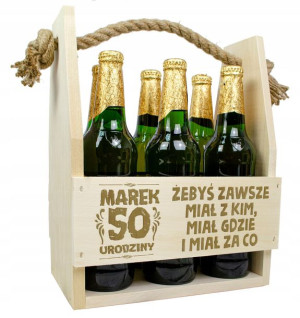 Nosidło Skrzynka Na Piwo Na Urodziny Prezent Z Grawerem 18 20 30 40 50 60