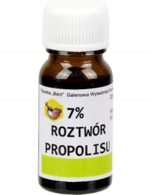 7% ROZTWÓR propolisu PROPOLIS 10g pasieka BARĆ