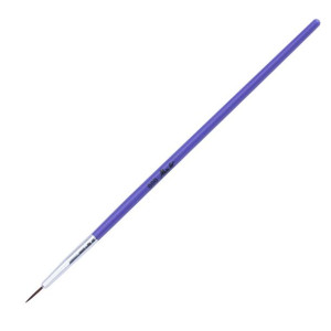 Pędzelek plastikowy do zdobień jasnofioletowy 7mm Nr 000