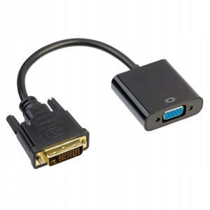 Adapter z kablem DVI 24+1 pin; VGA 15cm