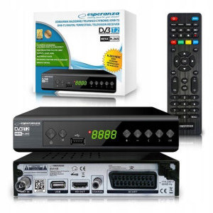Dekoder tuner TV naziemnej DVB-T2 H.265/HEVC HDMI