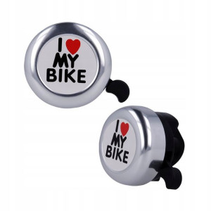 Dzwonek do roweru "I love my bike"