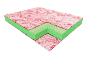 Materac piankowy antybakteryjny METIS 140x200 cm