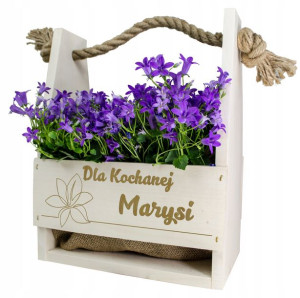 Doniczka Skrzynka Na Kwiaty Prezent Dla Dziewczyny Dzień Kobiet Z Grawerem