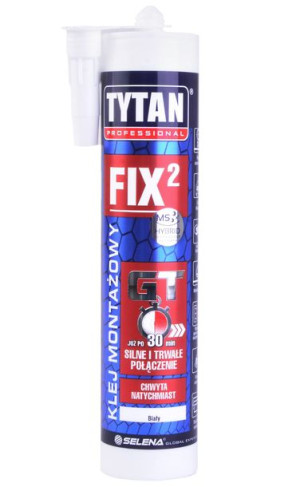 Klej Montażowy Szybki Fix2 Gt Tytan 290ml Biały