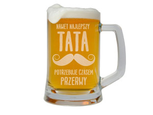 Kufel Do Piwa Dla Taty Z Grawerem Prezent Na Dzień Ojca