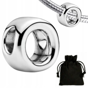 Charms Zawieszka Litera O Literka + Woreczek