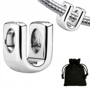Charms Zawieszka Litera U Literka + Woreczek