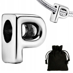 Charms Zawieszka Litera P Literka + Woreczek
