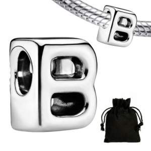 Charms Zawieszka Litera B Literka + Woreczek