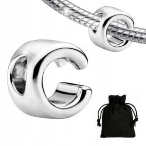 Charms Zawieszka Litera C Literka + Woreczek