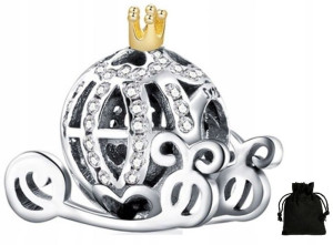 Charms Zawieszka Kareta Kopciuszka Korona Disney