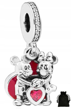 Charms Zawieszka Miłość Myszek Miki I Minnie