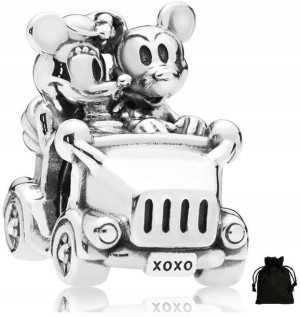Charms Disney Samochód Minnie I Mikiego Zawieszka