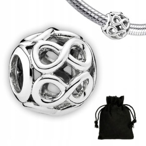 Charms Zawieszka Nieskończoność Koralik + Woreczek