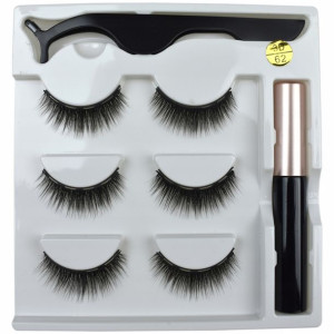 Rzęsy Magnetyczne 3x Długie + Pęseta + Eyeliner