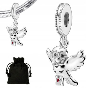 Charms Harry Potter Sowa Hedwiga + Woreczek