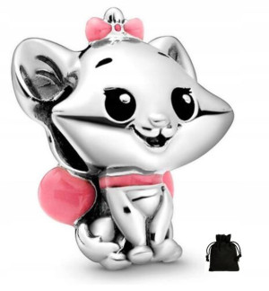 Charms Zawieszka Kot Kotek Disney + Woreczek