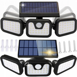 Lampa Solarna Led Czujnik Ruchu Panel Pilot Mocna