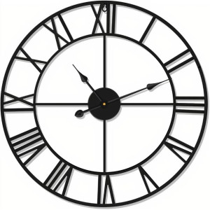 Zegar Ścienny Duży Metalowy Retro Loft Rzymski 60