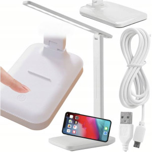 Lampka LED Biurkowa Szkolna Biurko uchwyt telefon