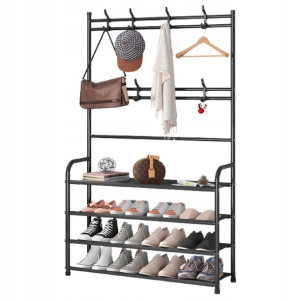 Stojak Wieszak Metalowy Półka Na Ubrania Buty Loft