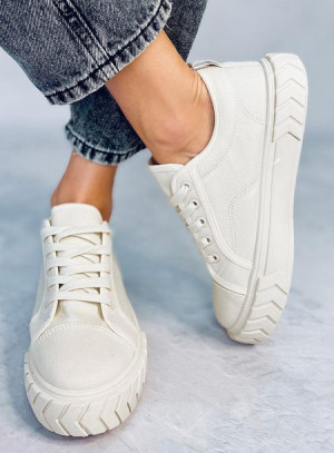 Trampki damskie na platformie HAMPTON BEIGE 36