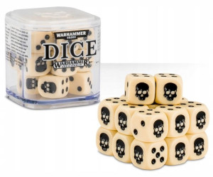 Warhammer 40K Age of Sigmar Dice White
