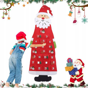 Kalendarz adwentowy DIY Mikołaj 115cm WYSYLKA PL!