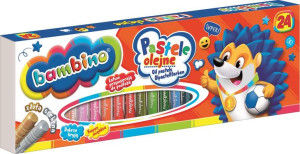 Kredki Pastele Olejne Bambino Szkolne 24 Kolory