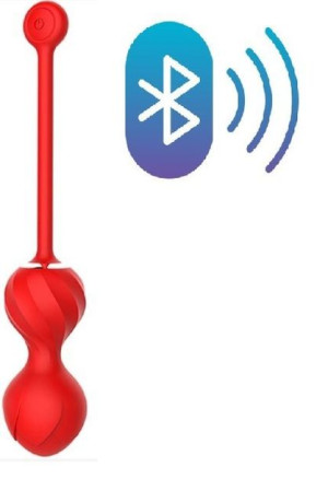 Vaginal Balls Reddish Bluetooth Red 22 cm Guilty T 29-0025