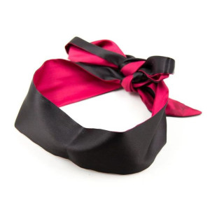 Multifunctional Satin Tape Black/Burgundy 150 cm M 31-0014