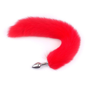 Anal Plug Small with Long Tail Red Passion Labs 32-0064