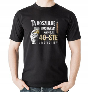 T-shirt Koszulka Męska Na 30 40 50 60 Urodziny Hit