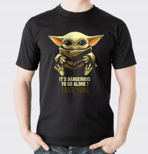 Koszulka Koszulki Baby Yoda Star Wars Alone Xl
